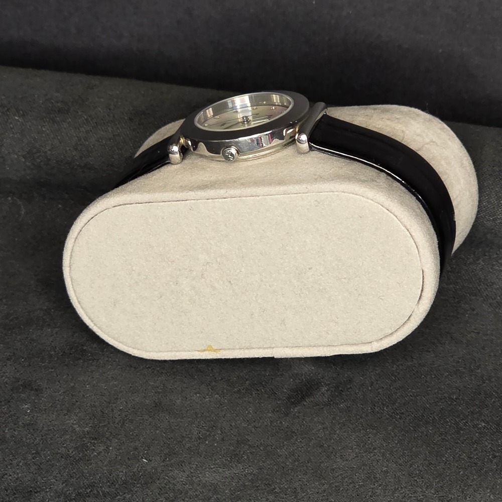 Skagen Denmark Watch Women OS Black‎ Mother of Pearl Dial Leather Band 107SSLDDA - Picture 6 of 8